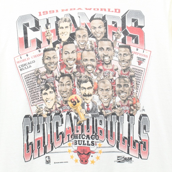 Vintage Other - Vintage 1991 Chicago Bulls NBA World Champs Shirt
